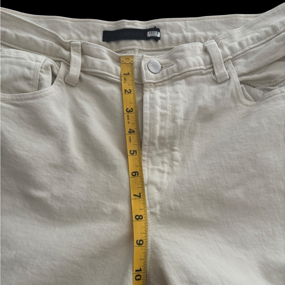 J BRAND - Cream Ruby High Rise Crop Jeans - Size 32 - Picture 7 of 13